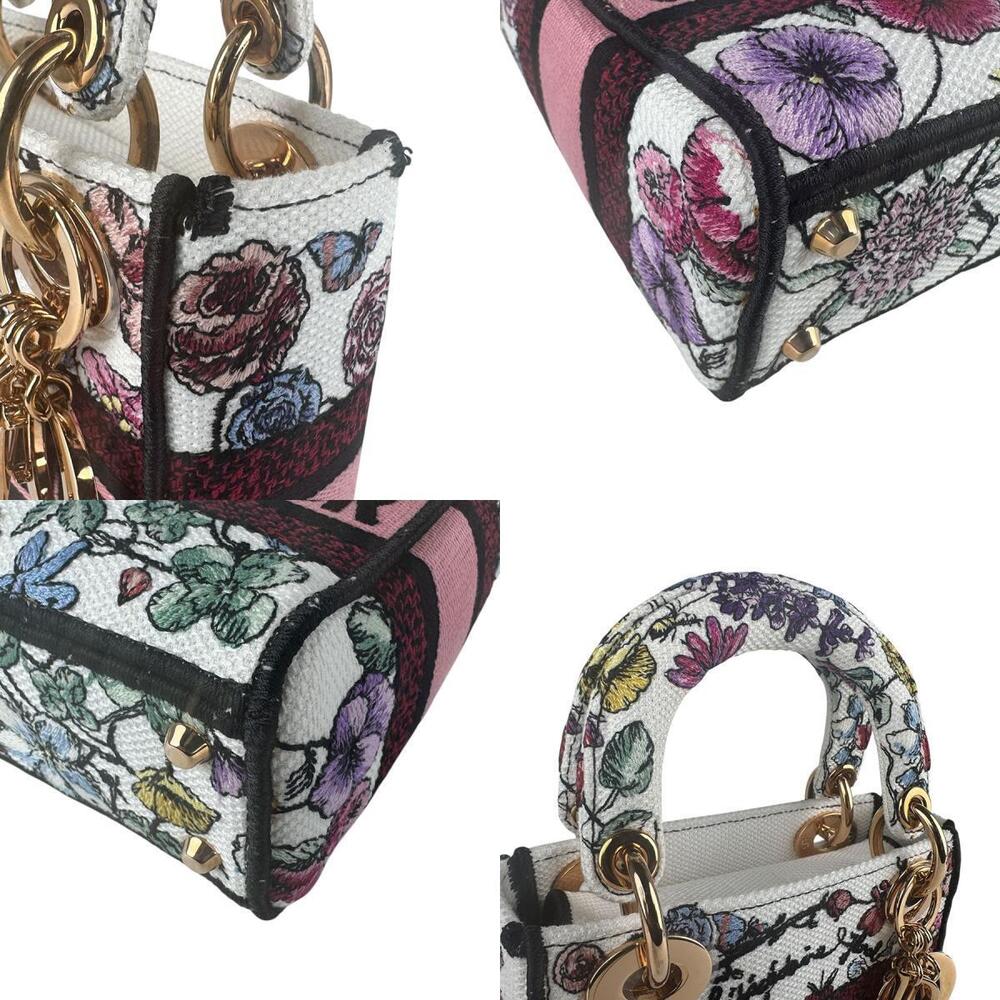 Christian Dior Lady Delight Canvas Multicolor 2way Shoulder Bag - Picture 4 of 5